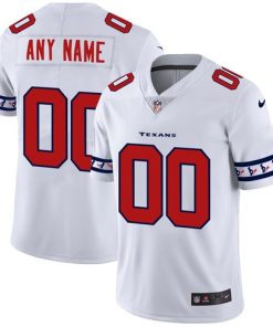 Custom Houston Texans White Team Logo Vapor Limited NFL Jersey