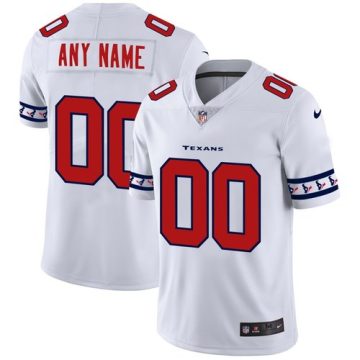 Custom Houston Texans White Team Logo Vapor Limited NFL Jersey