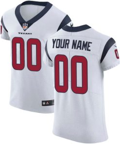 Custom Houston Texans White Vapor Untouchable Elite NFL Jersey