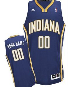 Custom Indiana Pacers Navy Blue Jersey