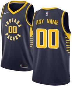 Custom Indiana Pacers Navy Swingman Icon Edition Jersey
