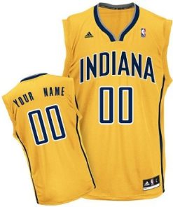 Custom Indiana Pacers Yellow Jersey