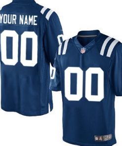 Custom Indianapolis Colts Blue Limited Jersey