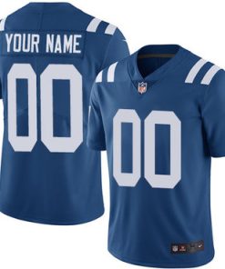 Custom Indianapolis Colts Blue Vapor Untouchable Player Limited Jersey