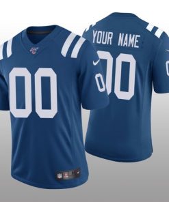Custom Indianapolis Colts Royal Vapor Limited 100th Season Jersey