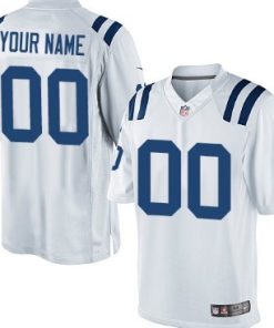 Custom Indianapolis Colts White Limited Jersey
