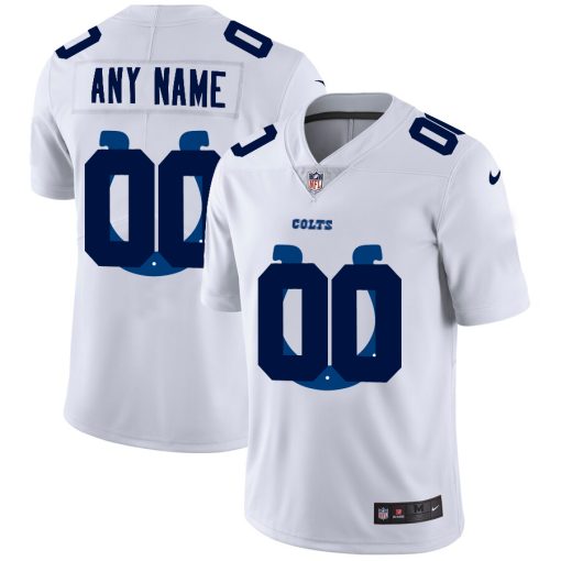 Custom Indianapolis Colts White Team Big Logo Vapor Untouchable Limited Jersey