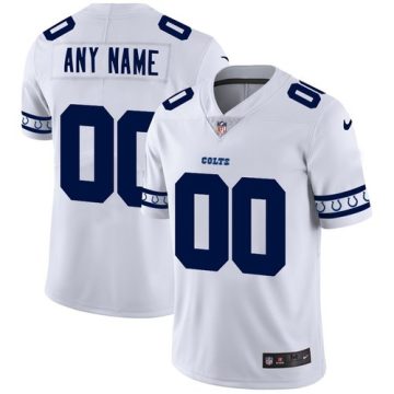 Custom Indianapolis Colts White Team Logo Vapor Limited NFL Jersey