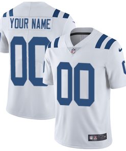 Custom Indianapolis Colts White Vapor Untouchable Player Limited Jersey
