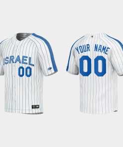 Custom Israel Baseball 2023 World Baseball Classic Jersey White