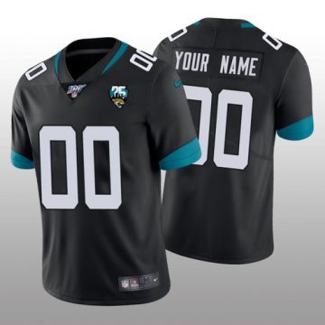 Custom Jacksonville Jaguars Black Vapor Limited 100th Season Jersey