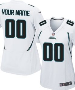 Custom Jacksonville Jaguars White Limited Jersey