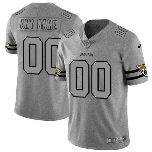 Custom Jaguars 2019 Gray Gridiron Gray Vapor Untouchable Limited Jersey