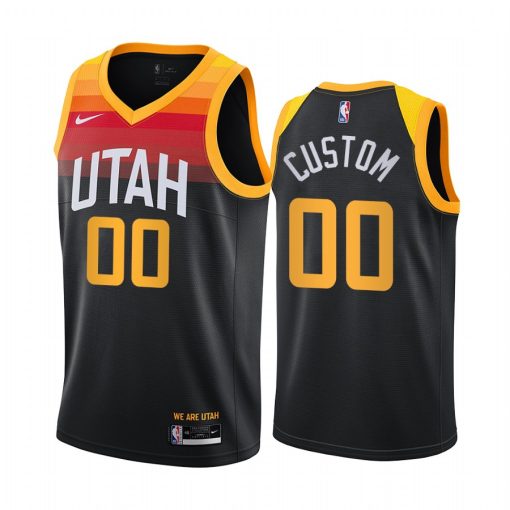 Custom Jazz Black Swingman 2020 21 City Edition Jersey