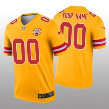 Custom Kansas City Chiefs Gold Inverted Legend Jersey