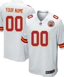 Custom Kansas City Chiefs White Limited Jersey