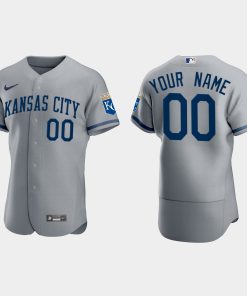 Custom Kansas City Royals 2022 Flex Base Jersey Gray