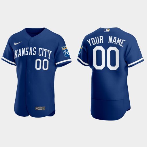 Custom Kansas City Royals 2022 Flex Base Jersey Royal