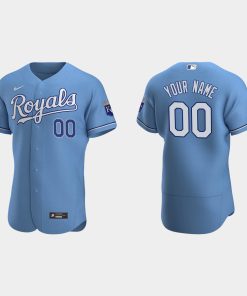 Custom Kansas City Royals Light Blue Flex Base 2020 Alternate Jersey