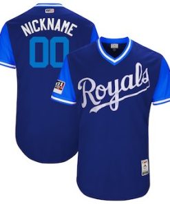 Custom Kansas City Royals Navy 2017 Players Weekend Team Jersey