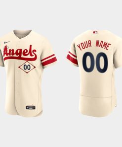 Custom Los Angeles Angels 2022 City Connect Jersey Cream