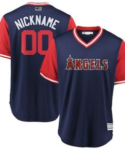Custom Los Angeles Angels Navy 2018 Players' Weekend Cool Base Jersey