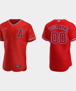 Custom Los Angeles Angels Red Flex Base 2020 Alternate Jersey