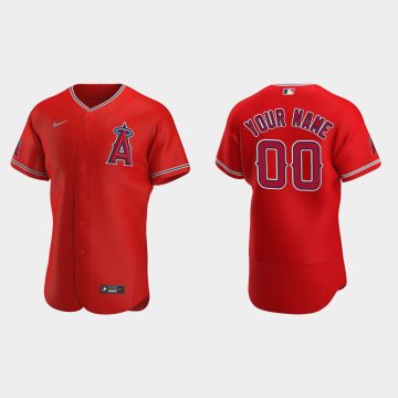 Custom Los Angeles Angels Red Flex Base 2020 Alternate Jersey