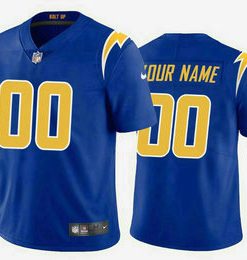 Custom Los Angeles Chargers Electric 2020 New Royal Vapor Untouchable Stitched Limited Jersey