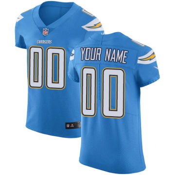 Custom Los Angeles Chargers Electric Blue Vapor Untouchable Elite NFL Stitched Jersey
