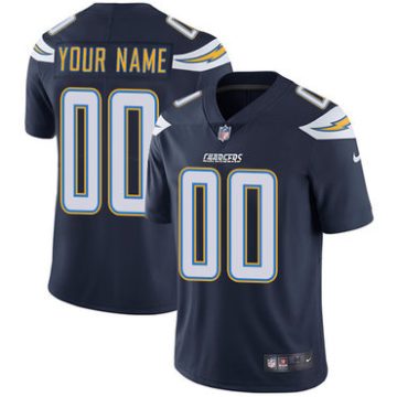 Custom Los Angeles Chargers Home Navy Blue Vapor Untouchable Limited NFL Jersey