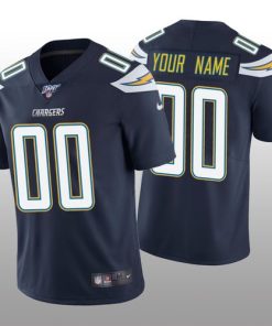 Custom Los Angeles Chargers Navy Vapor Limited 100th Season Jersey