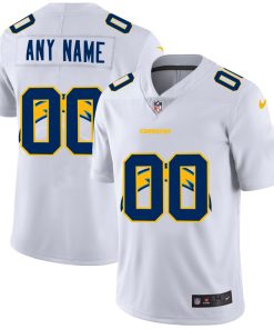 Custom Los Angeles Chargers White Team Big Logo Vapor Untouchable Limited Jersey