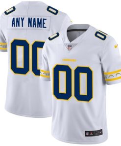 Custom Los Angeles Chargers White Team Logo Vapor Limited NFL Jersey