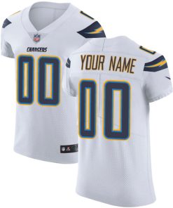 Custom Los Angeles Chargers White Vapor Untouchable Elite NFL Stitched Jersey