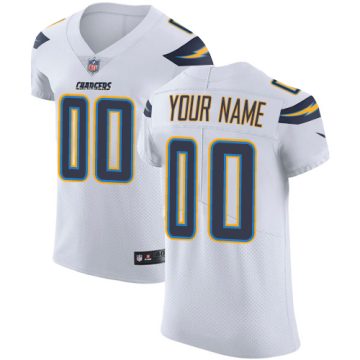 Custom Los Angeles Chargers White Vapor Untouchable Elite NFL Stitched Jersey
