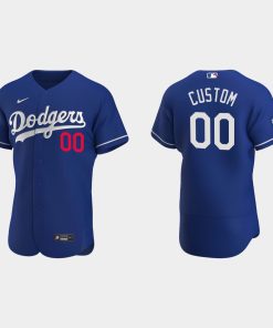 Custom Los Angeles Dodgers 2020 World Series Champions Alternate Flex Base Team Jersey Royal