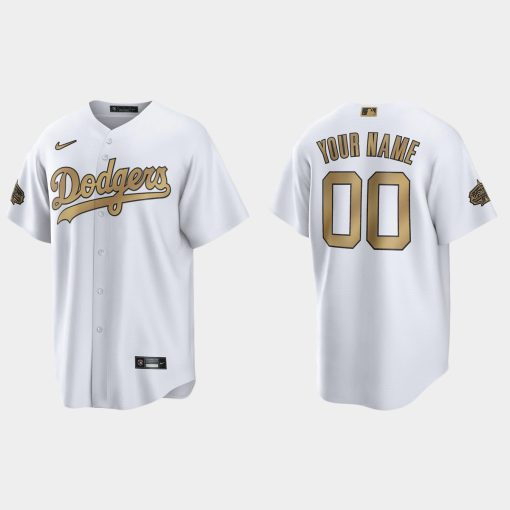 Custom Los Angeles Dodgers 2022 All-star Game Cool Base Jersey White