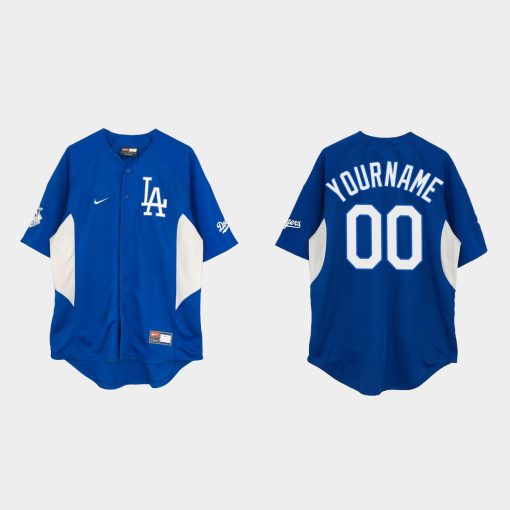 Custom Los Angeles Dodgers Vintage Baseball Jersey Royal