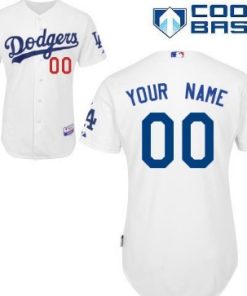 Custom Los Angeles Dodgers White Jersey