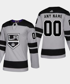 Custom Los Angeles Kings 2019 Gray Alternate Player Jersey
