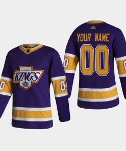 Custom Los Angeles Kings 2020-21 Reverse Retro Purple Jersey