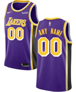 Custom Los Angeles Lakers Purple Swingman Statement Edition Jersey