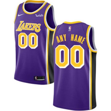 Custom Los Angeles Lakers Purple Swingman Statement Edition Jersey