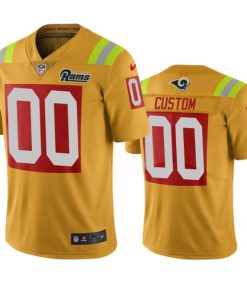 Custom Los Angeles Rams Gold Vapor Limited City Edition NFL Jersey
