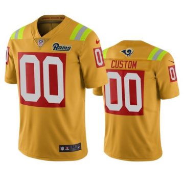 Custom Los Angeles Rams Gold Vapor Limited City Edition NFL Jersey
