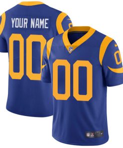 Custom Los Angeles Rams Royal Vapor Untouchable Player Limited Jersey