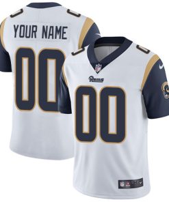 Custom Los Angeles Rams White Vapor Untouchable Player Limited Jersey