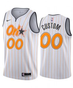 Custom Magic White Swingman 2020 21 City Edition Jersey