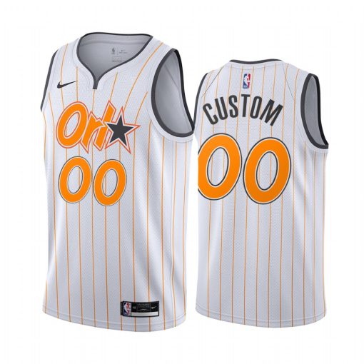 Custom Magic White Swingman 2020 21 City Edition Jersey